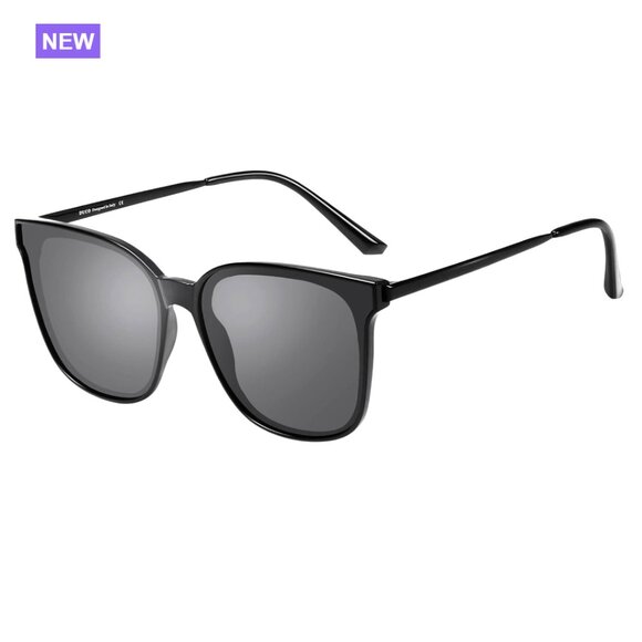 Oversized Polarized Sunglasses Retro Round Vintage Light Weight UV400 main image 7